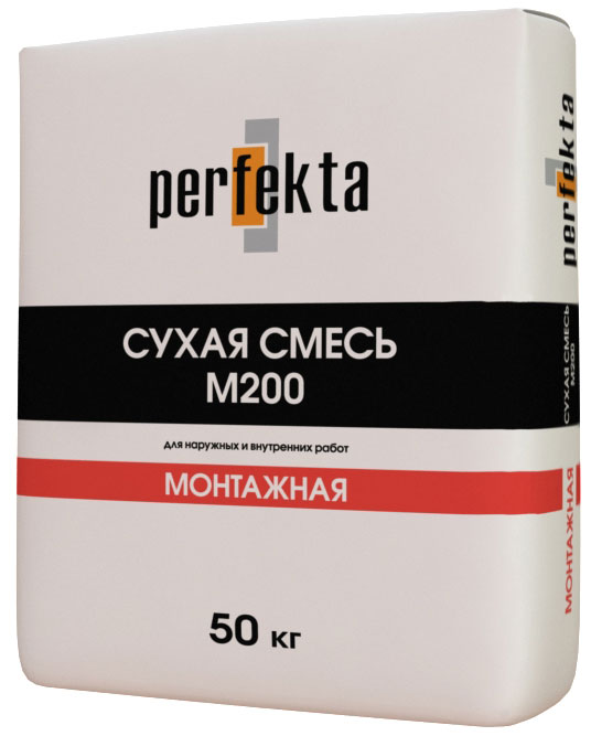 Сухая смесь монтажная PERFEKTA М-200 (50 кг)