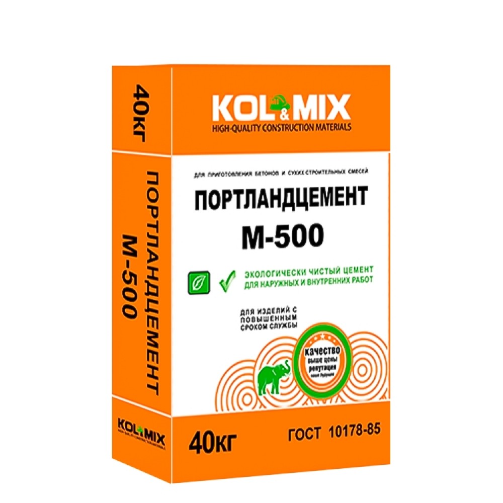 Портландцемент М-500 Kol&Mix (40 кг)