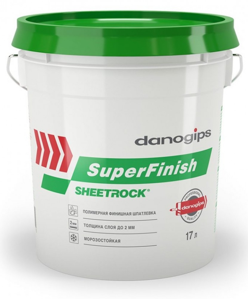 Шпатлевка DANOGIPS SuperFinish 17 л / 28 кг