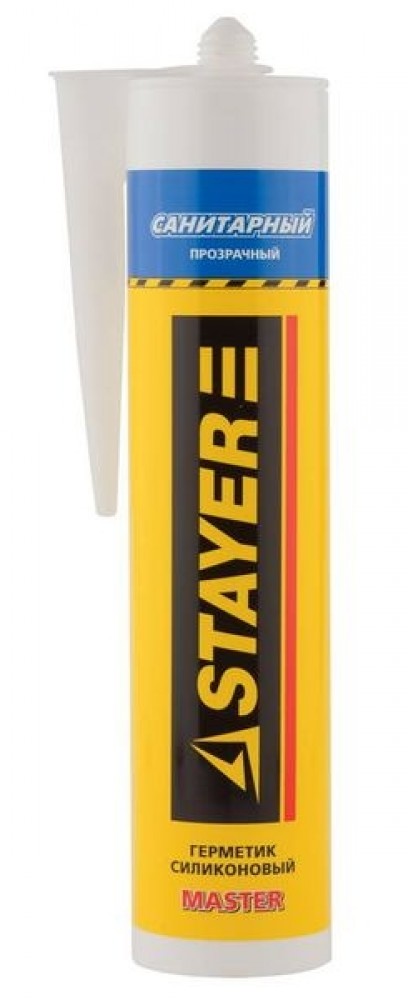 Герметик силиконовый санитарный Stayer Master прозрачный (260 мл)