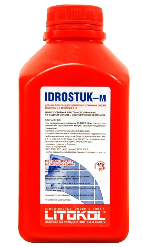 Латексная добавка для затирки IDROSTUK - м 1,5 кг