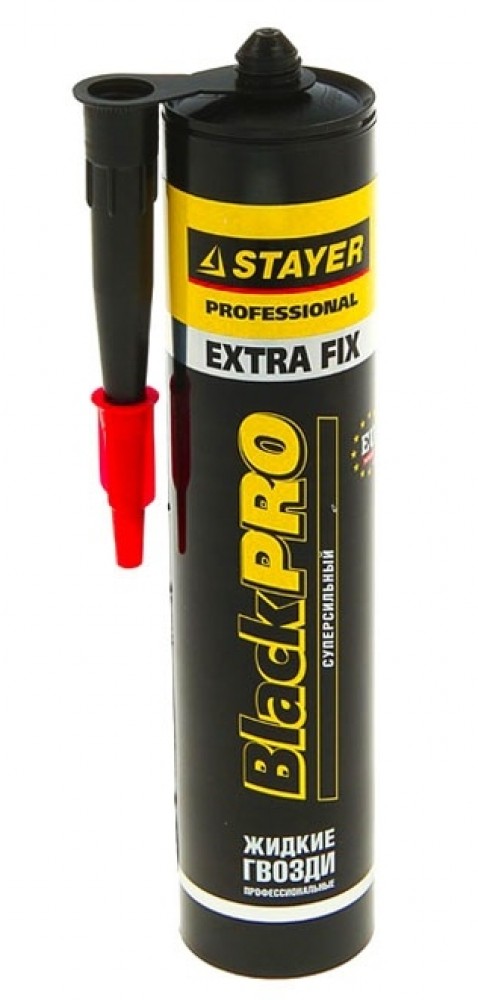 Клей монтажный STAYER Professional BlackPRO Extra Fix (280 мл)